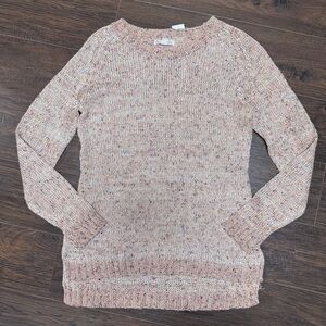 NWT DRESS BARN DUSTY ROSE MULTICOLOR SPARKLE SWEATER